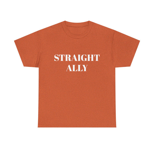 Straight Ally Unisex Heavy Cotton Tee - Support Equality with Style