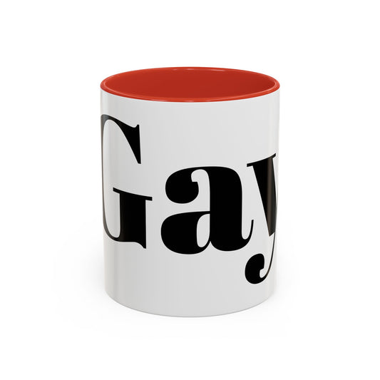 Proudly Gay Accent Coffee Mug - 11oz