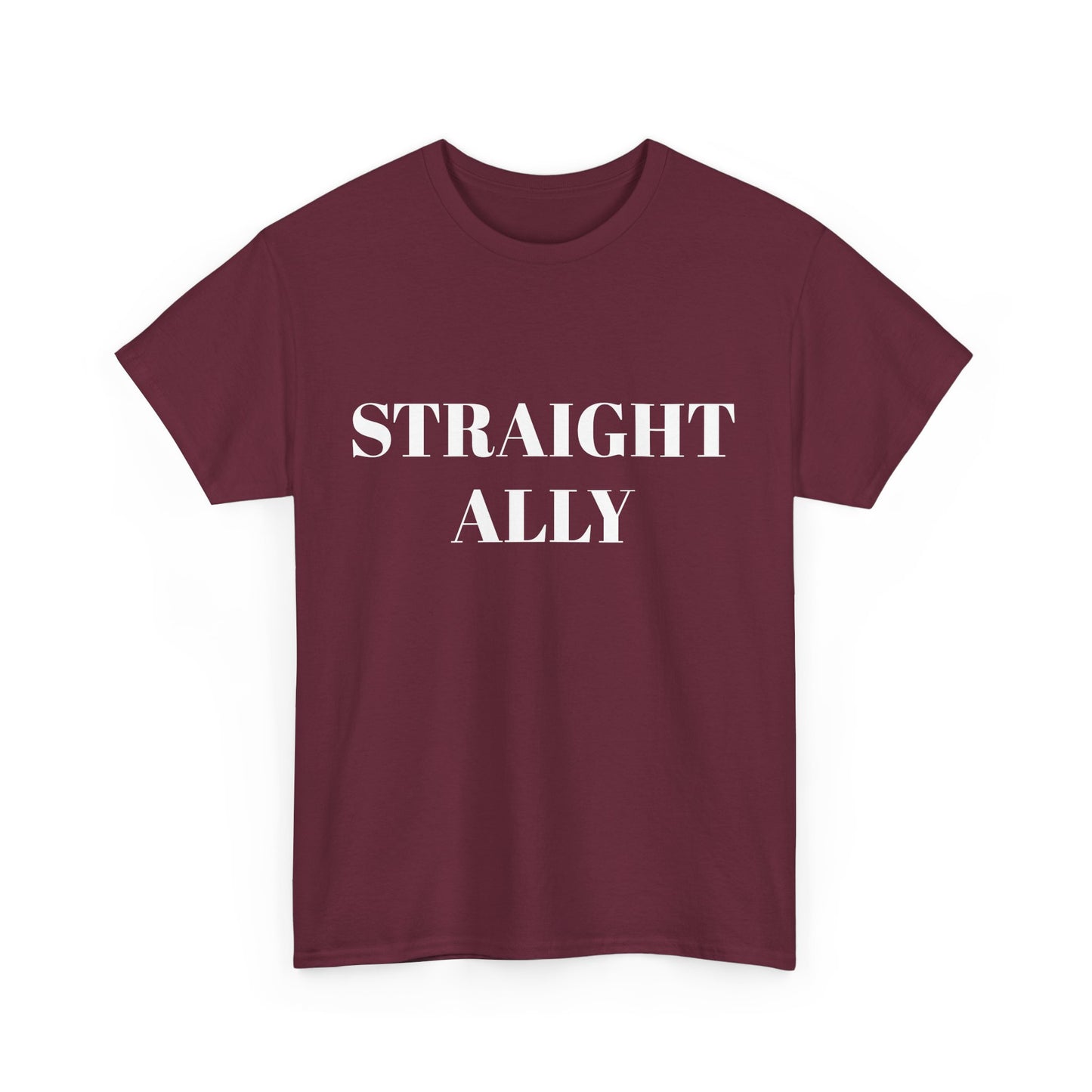 Straight Ally Unisex Heavy Cotton Tee - Support Equality with Style