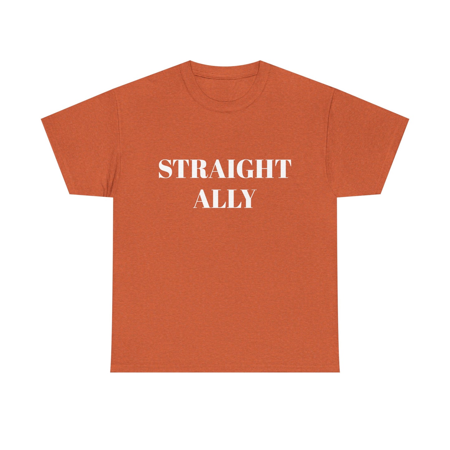 Straight Ally Unisex Heavy Cotton Tee - Support Equality with Style