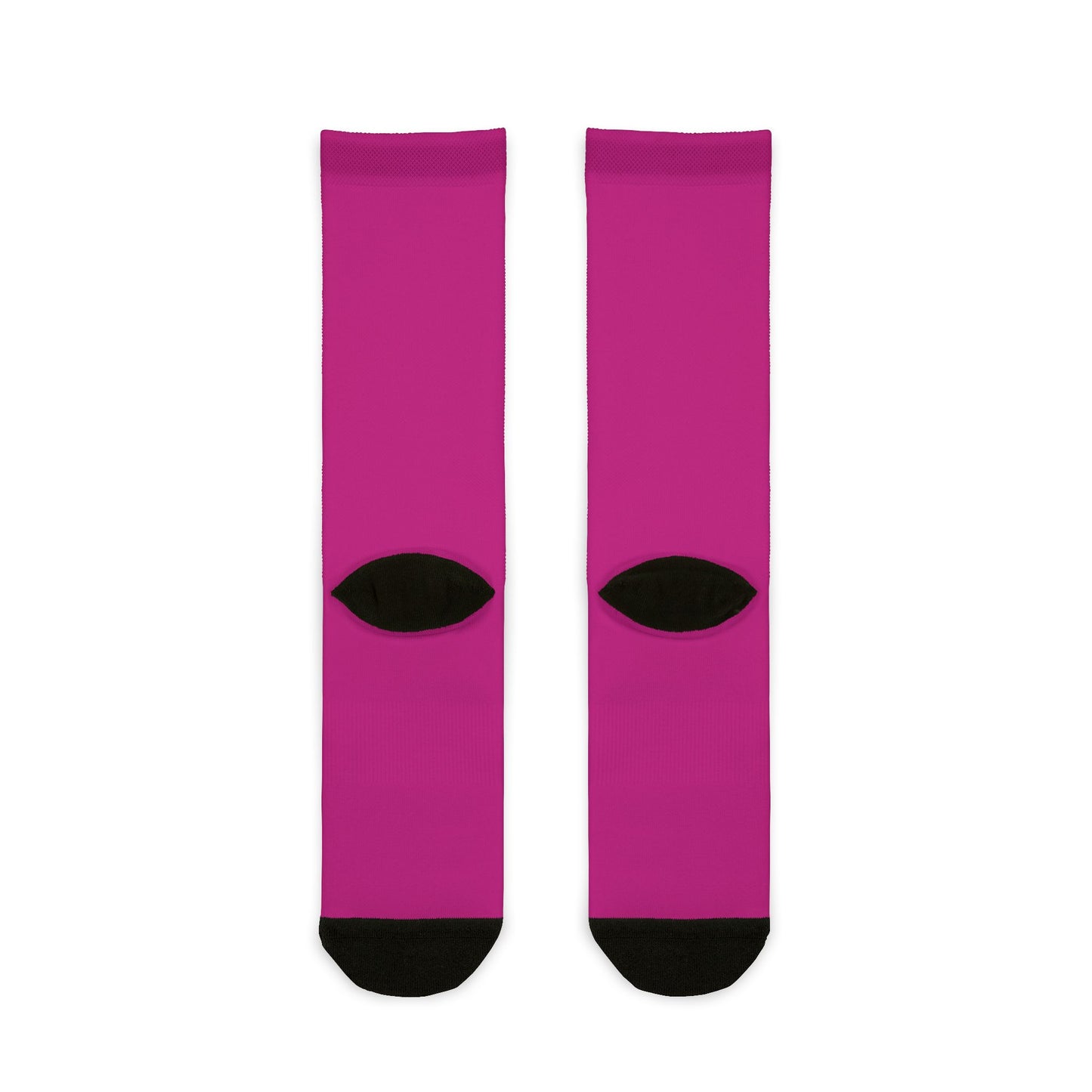 Funny Pink Crew Socks - 'If I Say I'm Straight, Will You Leave?'
