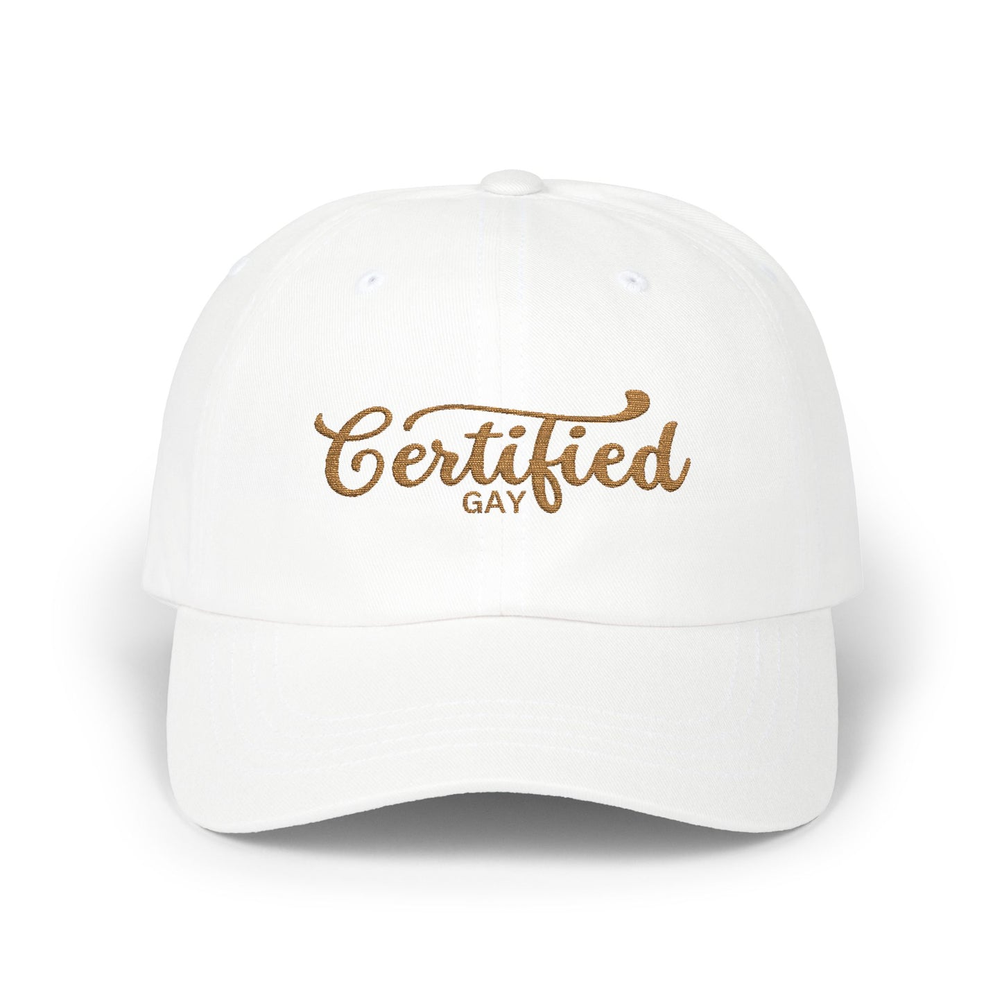 Certified Gay Classic Dad Cap - Trendy Hat for Pride & Everyday Wear