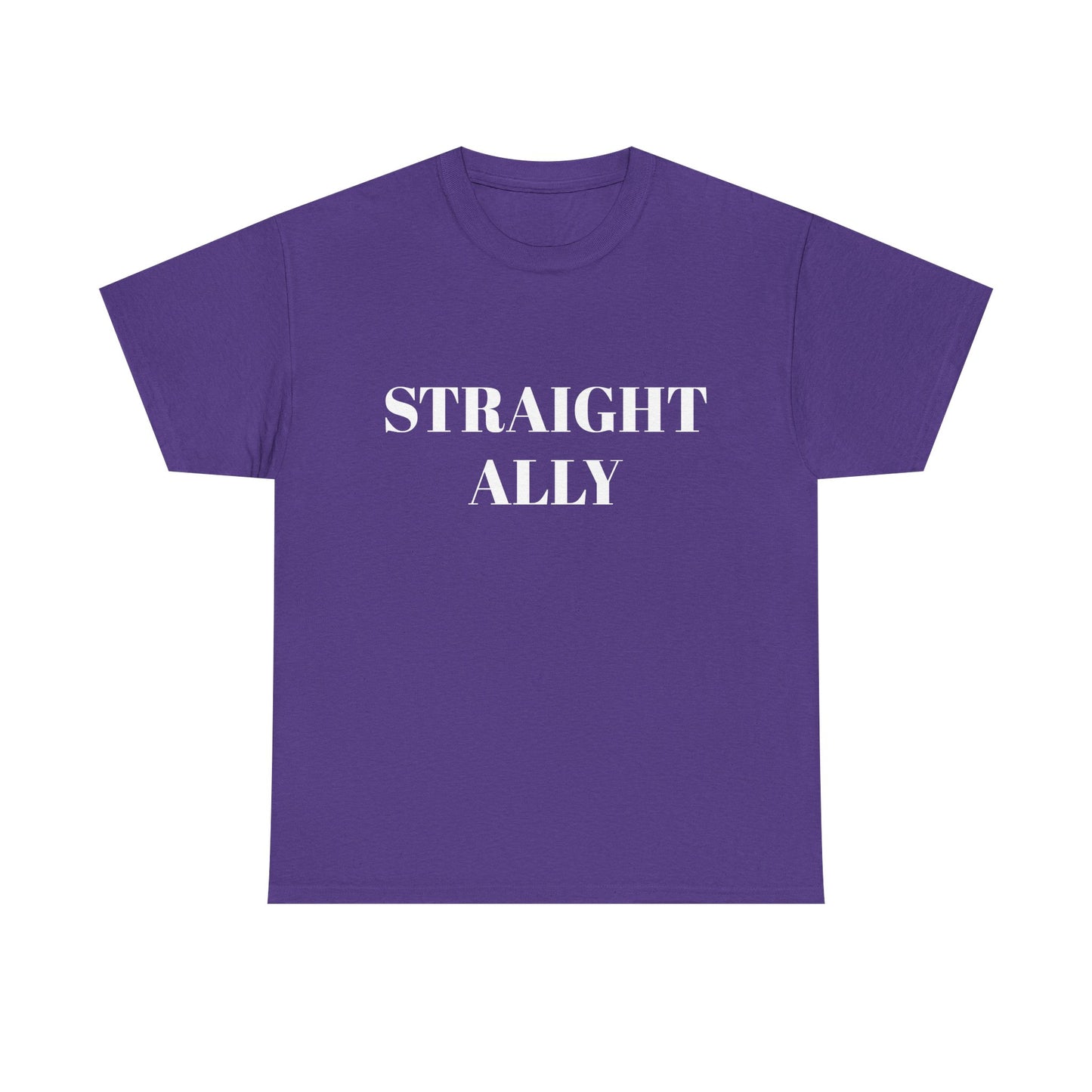 Straight Ally Unisex Heavy Cotton Tee - Support Equality with Style