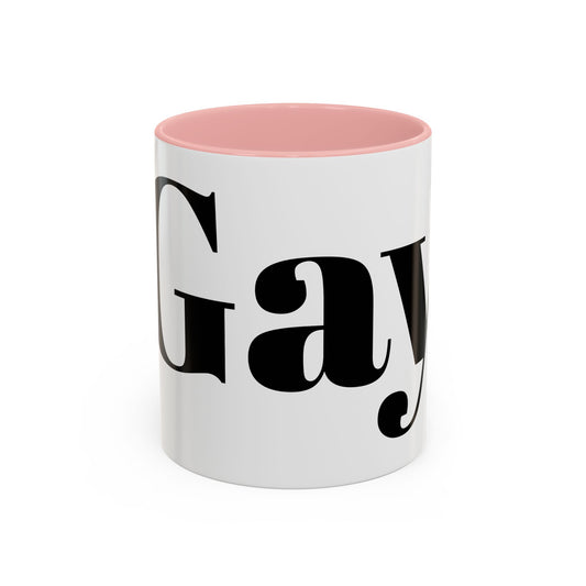 Proudly Gay Accent Coffee Mug - 11oz