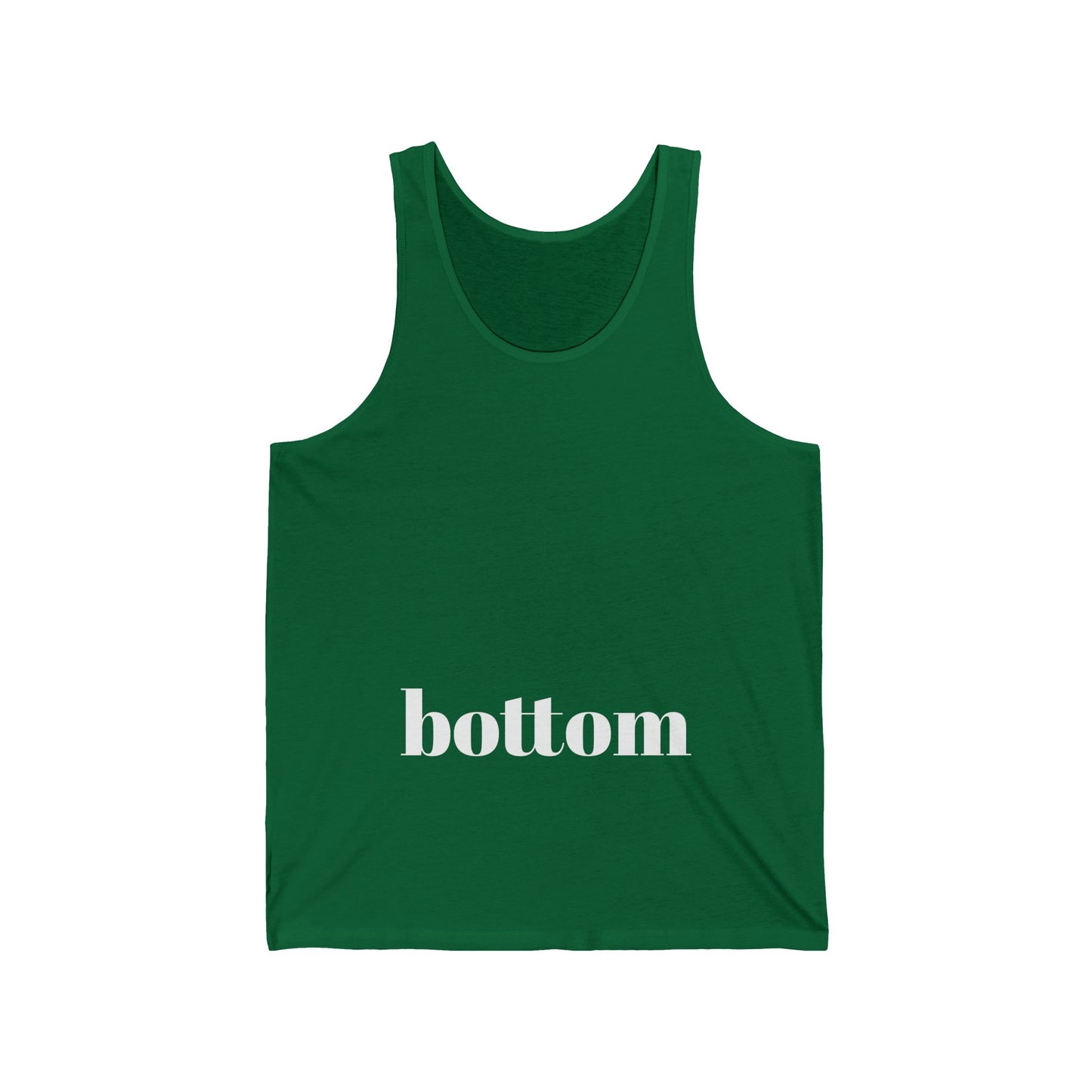 Funny Unisex Jersey Tank Top - 'Bottom'