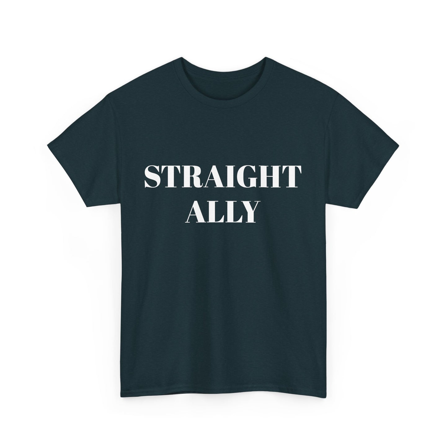 Straight Ally Unisex Heavy Cotton Tee - Support Equality with Style