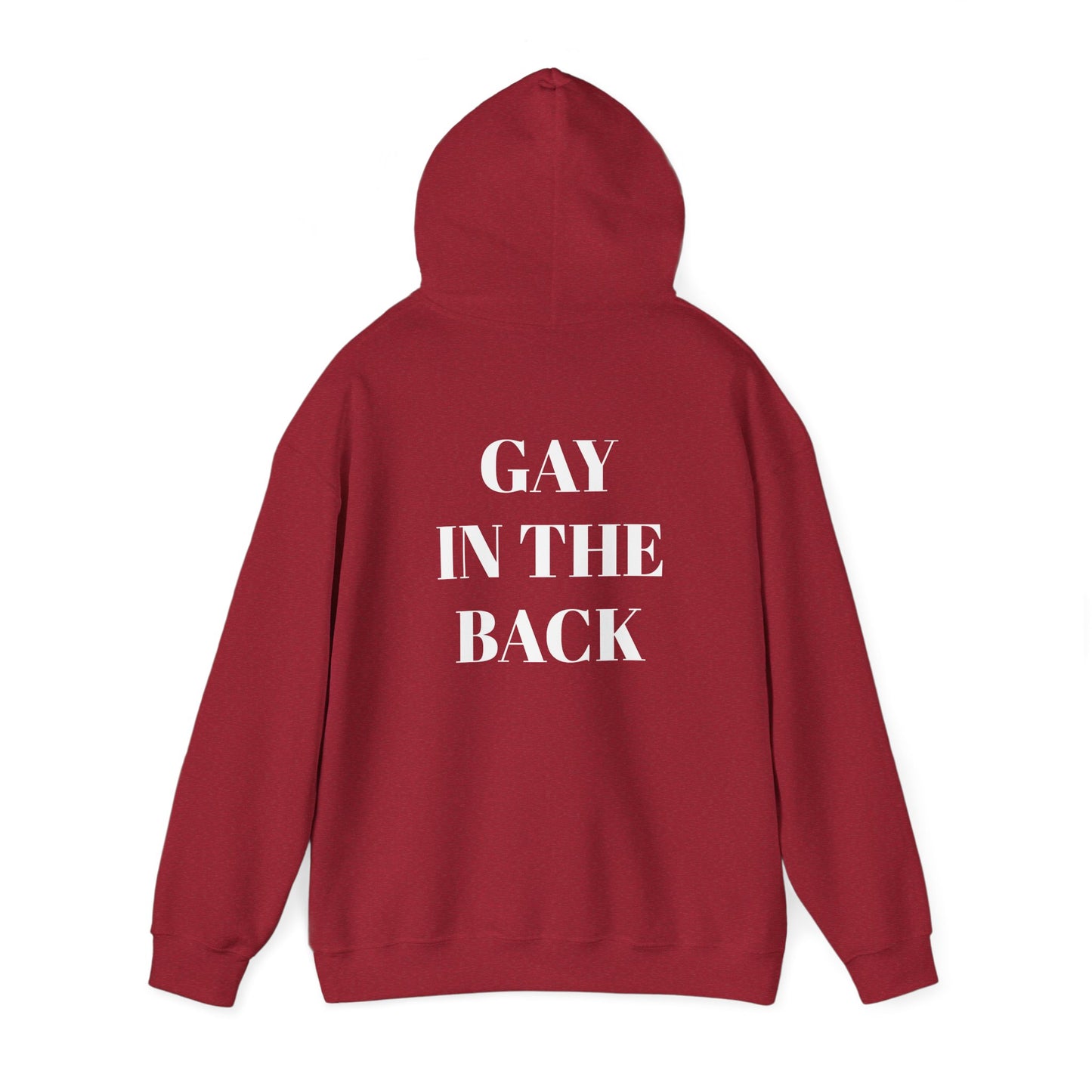 Unisex Heavy Blend™ Hooded Sweatshirt - 'Straight in the Front, Gay in the Back'