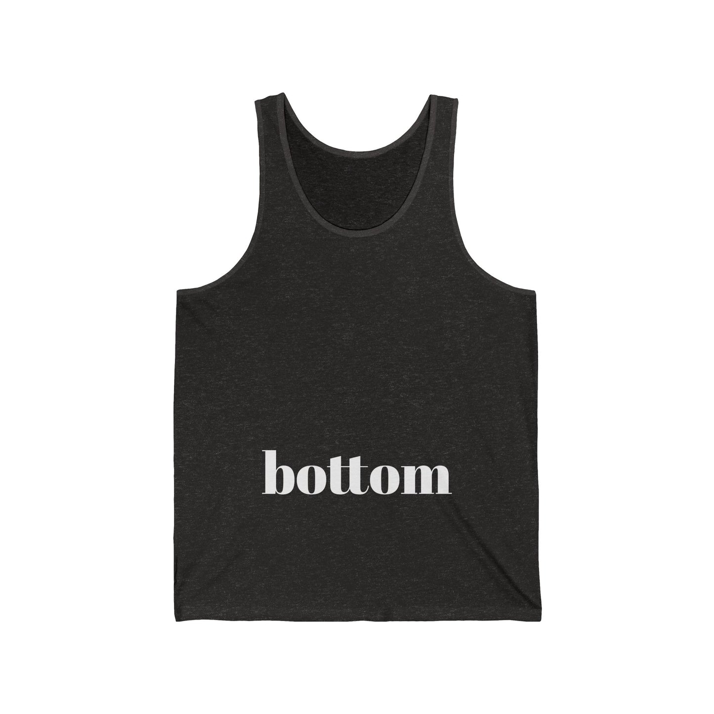 Funny Unisex Jersey Tank Top - 'Bottom'