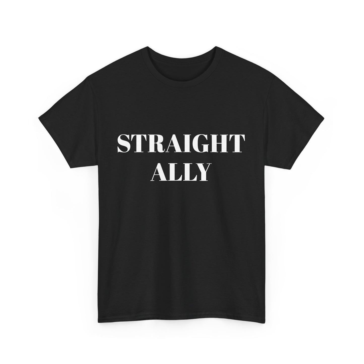 Straight Ally Unisex Heavy Cotton Tee - Support Equality with Style