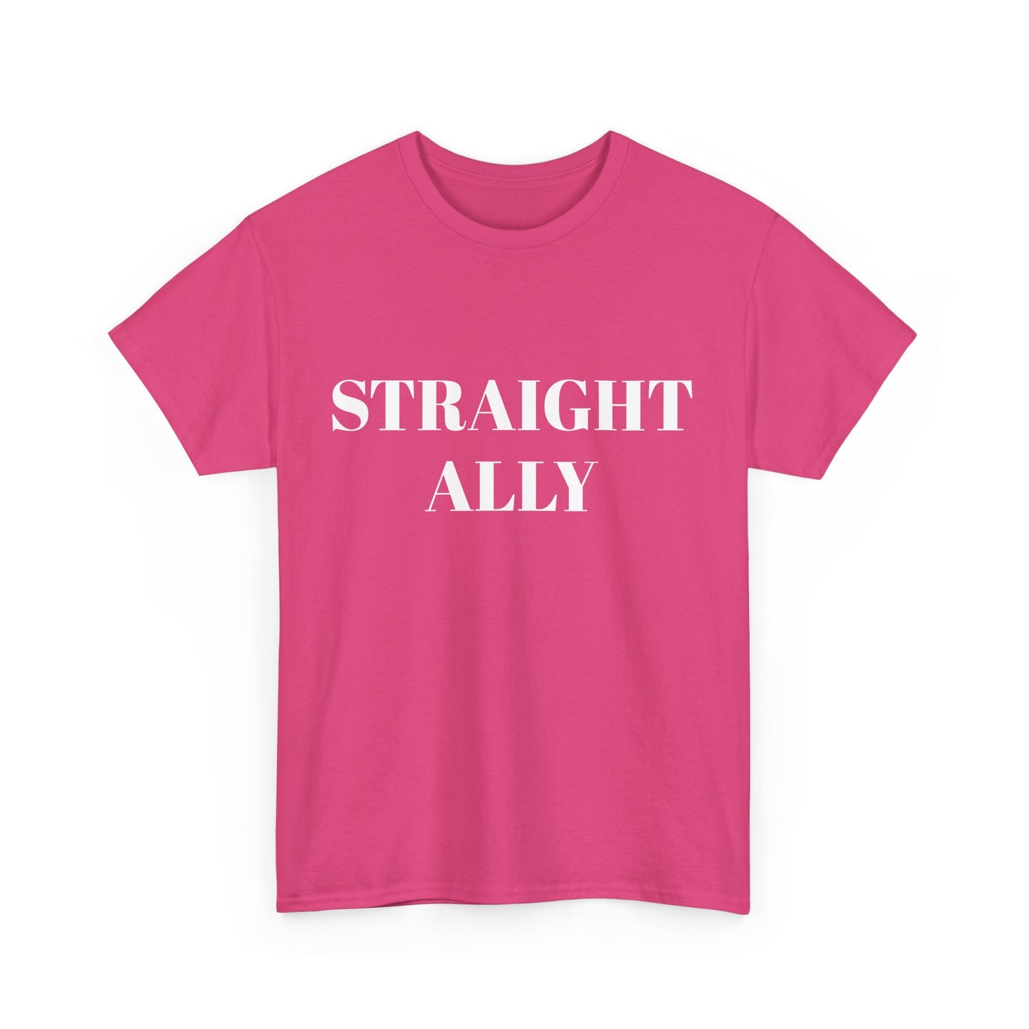 Straight Ally Unisex Heavy Cotton Tee - Support Equality with Style