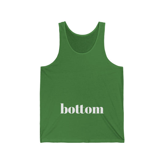 Funny Unisex Jersey Tank Top - 'Bottom'