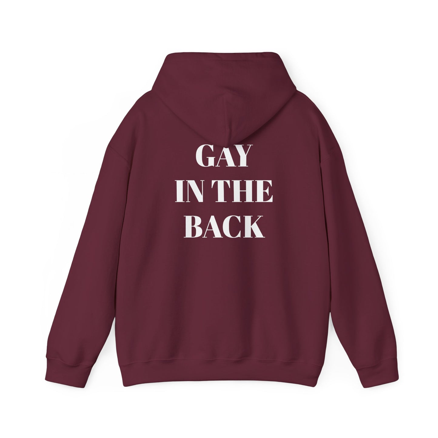 Unisex Heavy Blend™ Hooded Sweatshirt - 'Straight in the Front, Gay in the Back'