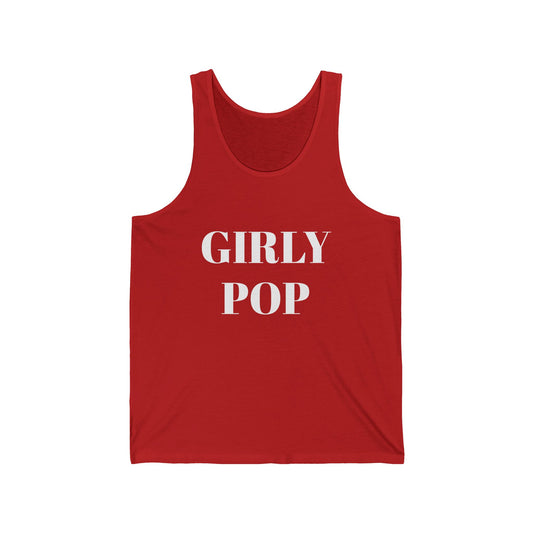 Girly Pop Unisex Jersey Tank for Casual Chic Vibes
